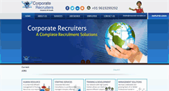 Desktop Screenshot of corporate-recruiters.in