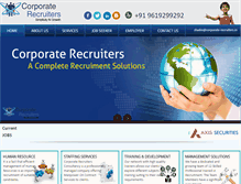 Tablet Screenshot of corporate-recruiters.in